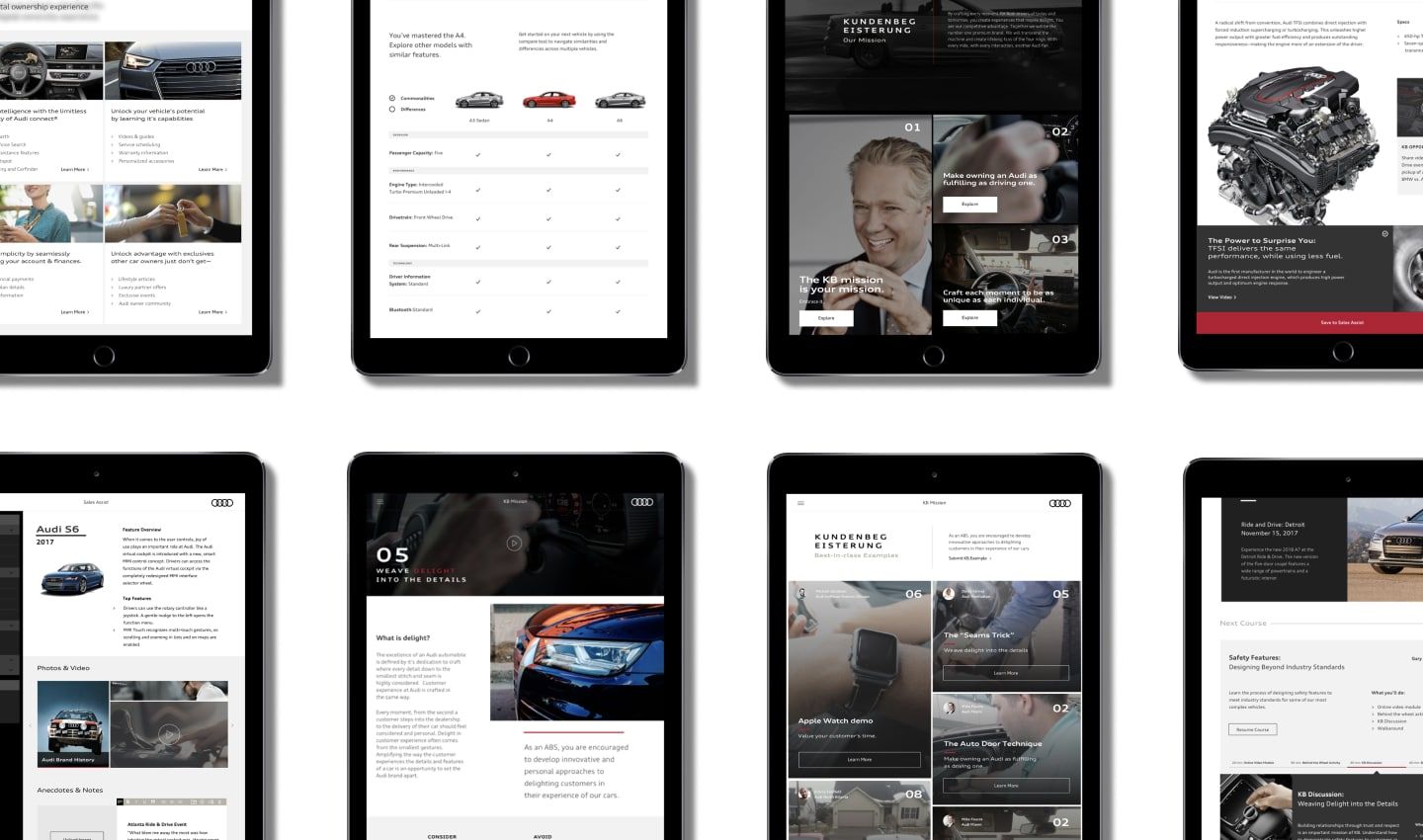 Audi Brand Ambassador Table View