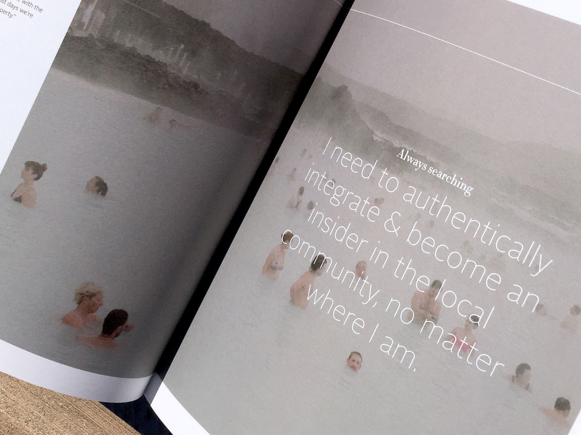 Hyatt Atelier Book Spread Authentic Local Community Quote