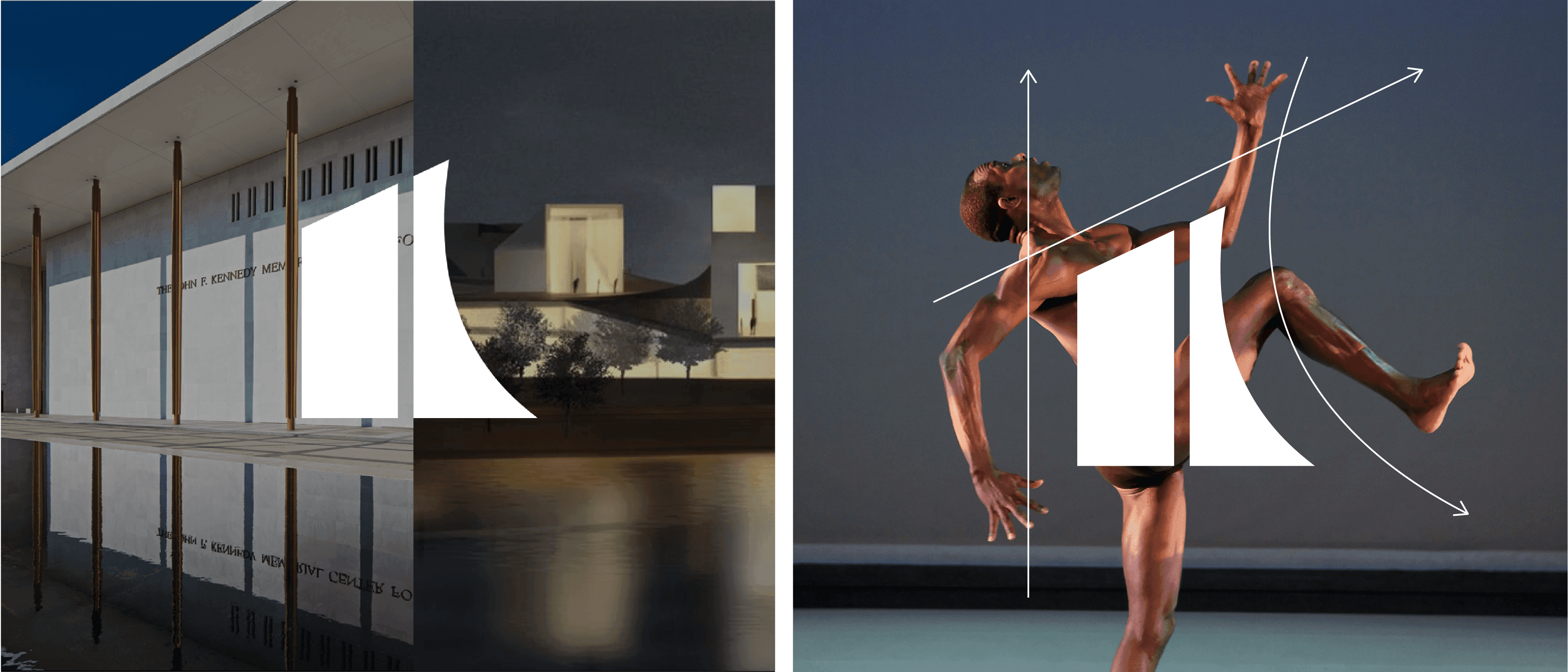 Kennedy Center Brand Identity Visual System Triptych