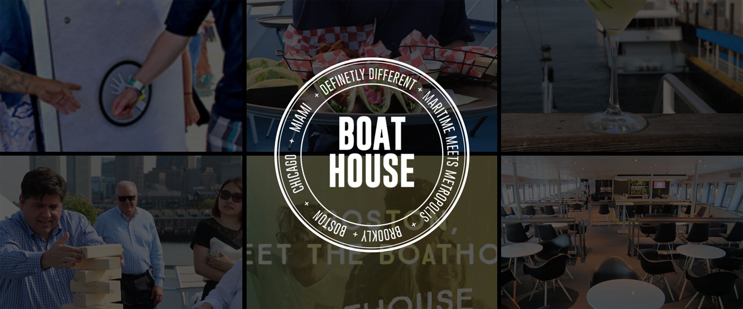 Pritzker Group Boat House Brand Badge Photo Mosaic
