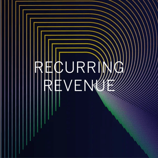 Initiative 2/3: Generate new recurring revenue through subscribed services.