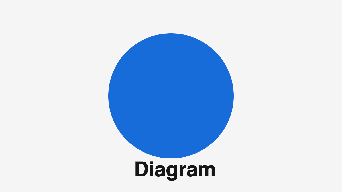 Blue circle representing unified data visualization and strategic planning concepts in modern business design