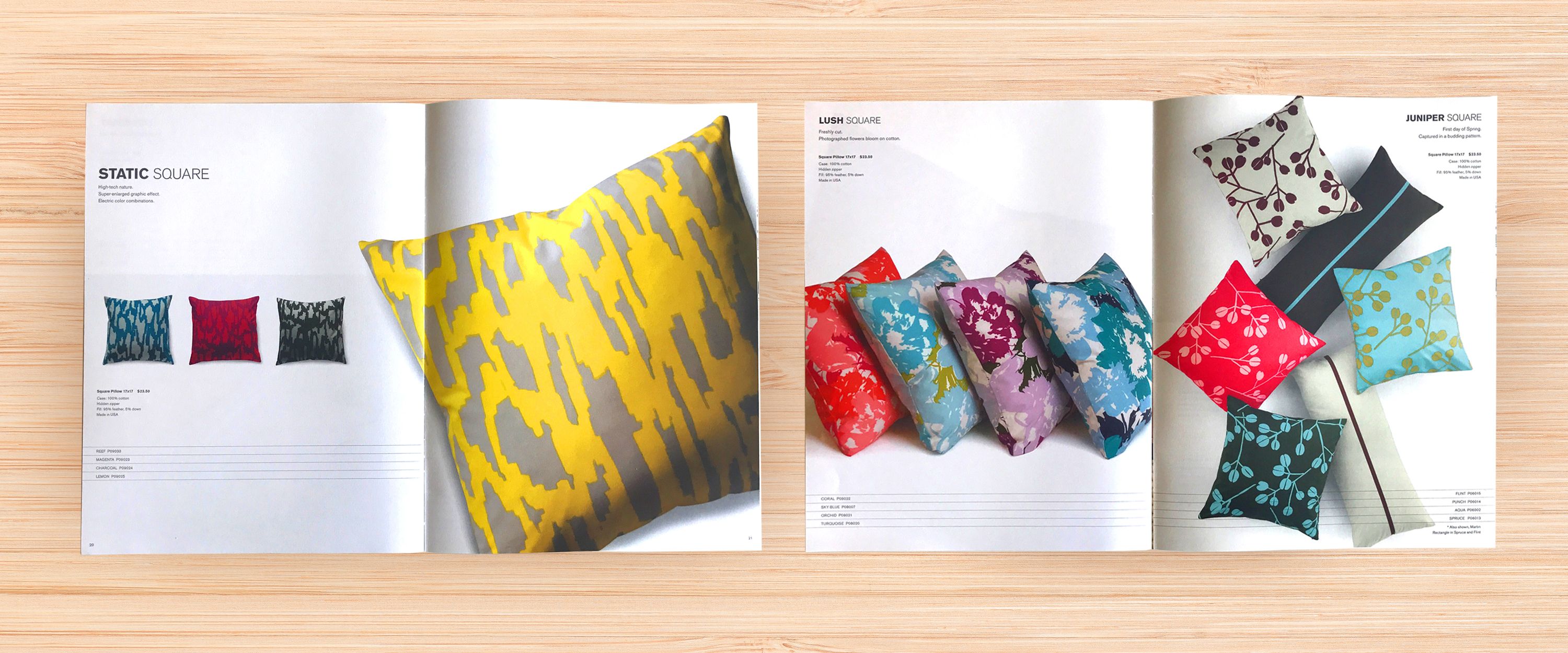 Unison Catalog Spread Decorative Pillows